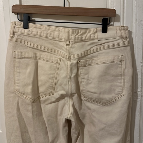 Mango off white wide legged jeans size 12 - Picture 3 of 3